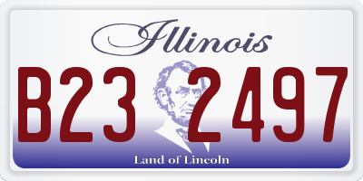 IL license plate B232497