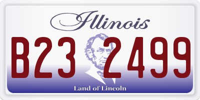 IL license plate B232499