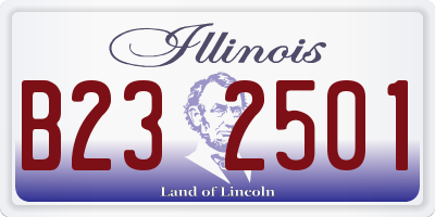 IL license plate B232501