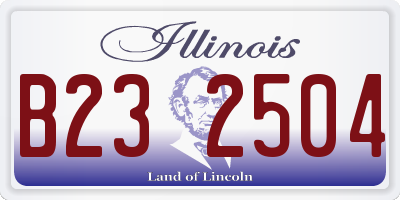 IL license plate B232504