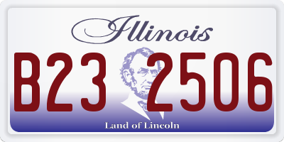 IL license plate B232506