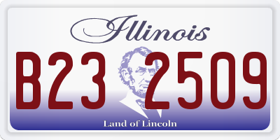 IL license plate B232509