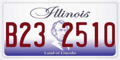 IL license plate B232510