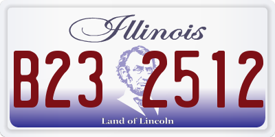 IL license plate B232512