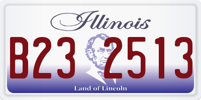 IL license plate B232513