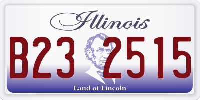 IL license plate B232515