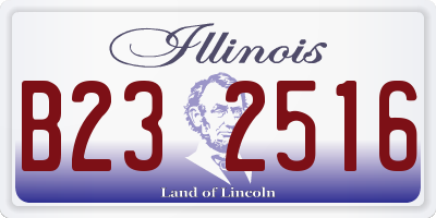 IL license plate B232516