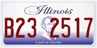 IL license plate B232517