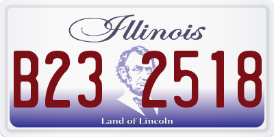 IL license plate B232518