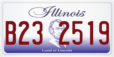 IL license plate B232519