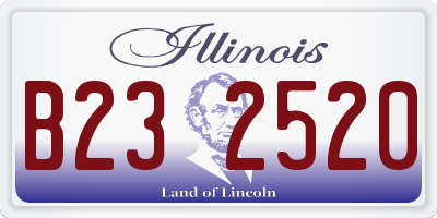 IL license plate B232520