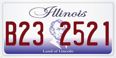 IL license plate B232521