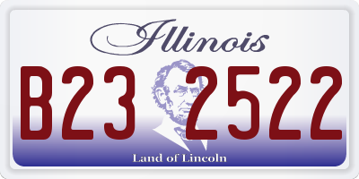 IL license plate B232522