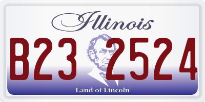 IL license plate B232524