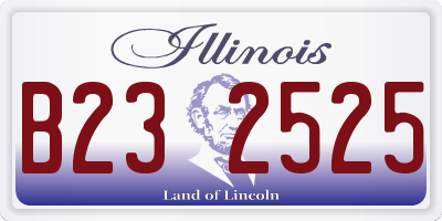 IL license plate B232525