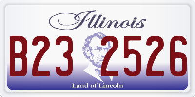 IL license plate B232526