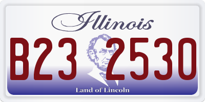 IL license plate B232530