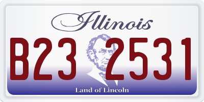 IL license plate B232531