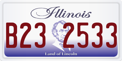 IL license plate B232533