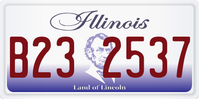 IL license plate B232537