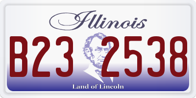 IL license plate B232538