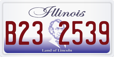IL license plate B232539