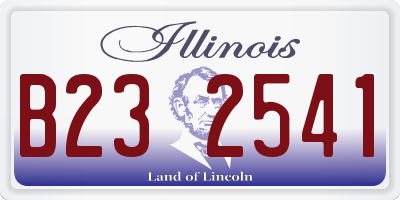 IL license plate B232541