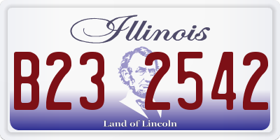 IL license plate B232542