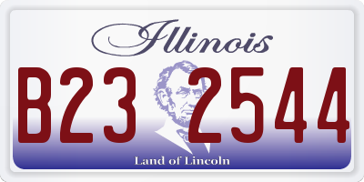 IL license plate B232544