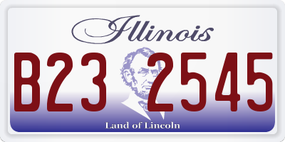 IL license plate B232545