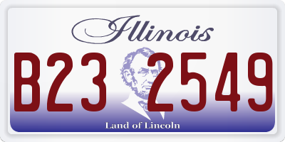 IL license plate B232549