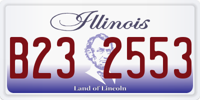 IL license plate B232553