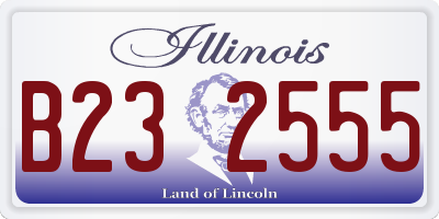 IL license plate B232555