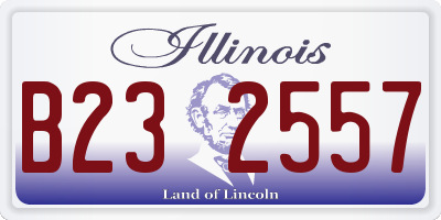 IL license plate B232557