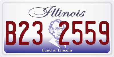 IL license plate B232559