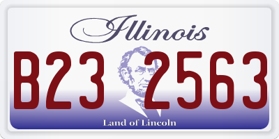 IL license plate B232563