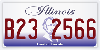 IL license plate B232566