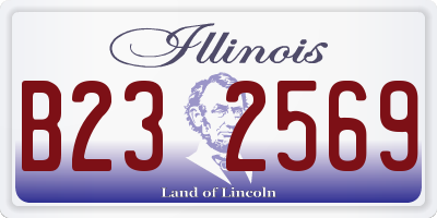 IL license plate B232569