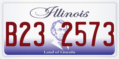 IL license plate B232573
