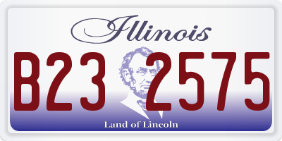 IL license plate B232575