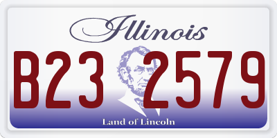 IL license plate B232579