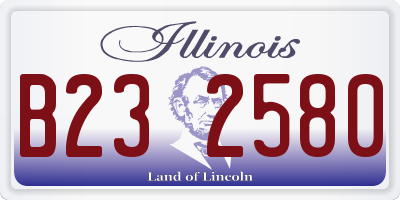 IL license plate B232580