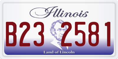 IL license plate B232581