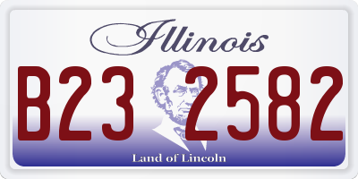 IL license plate B232582