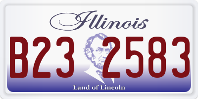 IL license plate B232583