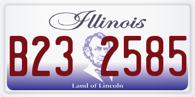 IL license plate B232585