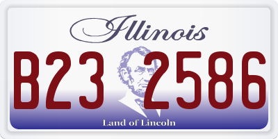 IL license plate B232586