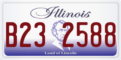 IL license plate B232588