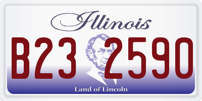 IL license plate B232590