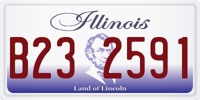 IL license plate B232591